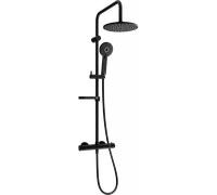 Mexen KX40 ensemble de douche en saillie avec pomme de douche et robinet thermostatique, noir - 771504091-70 1964 5907709141667