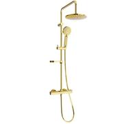 Mexen KX40 ensemble de douche apparent avec pommeau de douche et robinet thermostatique, doré - 771504091-50 1961 5907709141636