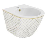 Mexen Lena bidet suspendu, motif blanc/or quadrillé - 35224809 16097 5907709154667