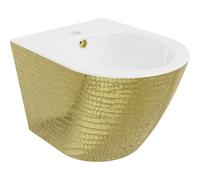 Mexen Lena bidet suspendu, motif écaille blanc/or - 35224808 16092 5907709154650