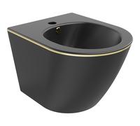 Mexen Lena bidet suspendu, noir mat/ligne or - 35224875 16096 5907709154704