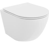 Mexen Lena Cuvette de WC sans rebord avec plaque mince à chute lente, duroplast, blanc - 30220400