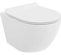 Mexen Lena Cuvette de WC sans rebord avec plaque mince à chute lente, duroplast, blanc - 30224000