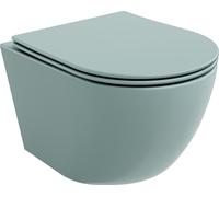 Mexen Lena Cuvette de WC sans rebord avec plaque mince à chute lente, duroplast, vert mat clair - 30224048