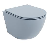 Mexen Lena cuvette WC sans bride avec abattant à descente lente slim, duroplast, gris-bleu mat - 30224069 16043 5907709157552