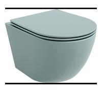 Mexen Lena cuvette WC sans rebord avec abattant à descente lente slim, duroplast, vert mat clair - 30224048 16042 5907709156289