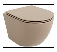 Mexen Lena cuvette WC sans rebord avec abattant slim à descente lente, duroplast, cappuccino mat - 30224064 15871 5907709157545