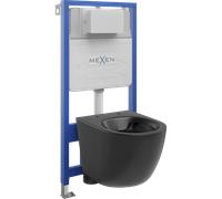 Mexen Lena ensemble encastré WC châssis Fenix Slim avec cuvette WC, noir mat - 6103322XX85 12956 5907709163362