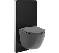 Mexen Lena ensemble WC en saillie cadre pneumatique Tex Air G avec cuvette WC et abattant à fermeture douce, gris foncé mat 101176 5907931045276