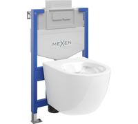 Mexen ensemble encastré WC cadre Fenix XS-U avec cuvette WC Lena, blanc brillant - 6853322XX00 13020 5907709163614
