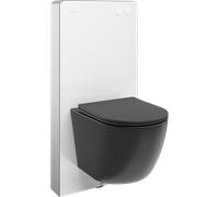 Mexen Lena ensemble WC mural avec châssis pneumatique Tex Air G avec cuvette WC et abattant à descente lente, noir mat 101247 5907931048147
