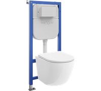 Mexen Lena kit de montage encastré WC cadre Tex E avec cuvette WC et abattant à descente progressive, blanc - 610930220300 101196 5907931045719