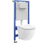 Mexen Lena kit encastré WC bâti-support Tex Slim avec cuvette WC et abattant à descente lente, blanc - 610030220500 101201 5907931045764