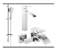 Mexen Libra DQ45 ensemble de bain, chrome - 745113DQ45-00 5526 5907709185111