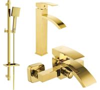 Mexen Libra DQ45 set de baignoire, Gold - 745113DQ45-50