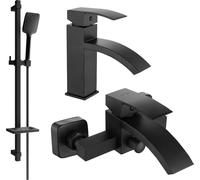 Mexen Libra DQ62 set de baignoire, Noir - 745103DQ62-70