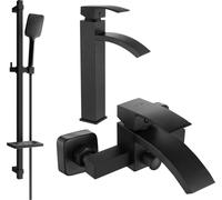 Mexen Libra DQ62 set de baignoire, Noir - 745113DQ62-70