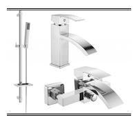 Mexen Libra DQ77 ensemble de bain, chrome - 745103DQ77-00 5511 5907709184961