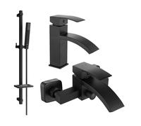 Mexen Libra DQ77 ensemble de baignoire, noir - 745103DQ77-70 5513 5907709184985