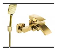 Mexen Libra R62 robinet de baignoire avec ensemble de douche, or - 74513R62-50 5551 5907709187740