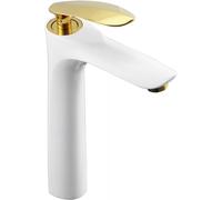 Mexen Lily robinet de lavabo haut, blanc/or - 73610-25 1366 5907709111882