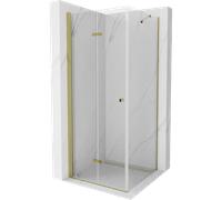 Mexen Lima cabine de douche pliante 70 x 70 cm, transparent, or - 856-070-070-50-00 3876 5907709131330