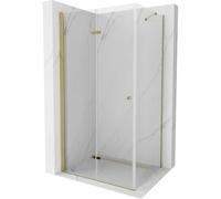 Mexen Lima cabine de douche pliante 80 x 100 cm, transparente, dorée - 856-080-100-50-00 3883 5907709131460