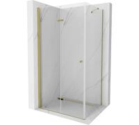 Mexen Lima cabine de douche pliante 90 x 100 cm, transparente, dorée - 856-090-100-50-00 3887 5907709131477