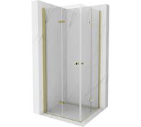 Mexen Lima Duo cabine de douche pliable 70 x 70 cm, transparent, or - 856-070-070-50-00-02 5163 5907709182271