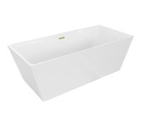 Mexen Lita baignoire autoportante 170 x 75 cm, blanche, trop-plein or brossé - 52121707500-55 45915 5905315380142