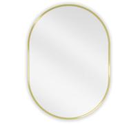 Mexen Loft miroir de salle de bain ovale 70 x 50 cm, cadre doré - 9851-070-050-000-50 25765 5905315069818