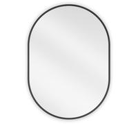 Mexen Loft miroir de salle de bain ovale 70 x 50 cm, cadre noir - 9851-070-050-000-70 25774 5905315069900