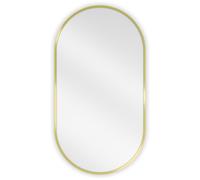 Mexen Loft miroir de salle de bain ovale 75 x 40 cm, cadre doré - 9851-075-040-000-50 25766 5905315069825