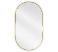 Mexen Loft miroir de salle de bain ovale 80 x 45 cm, cadre doré - 9851-080-045-000-50 25768 5905315069849