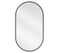Mexen Loft miroir de salle de bain ovale 80 x 45 cm, cadre noir - 9851-080-045-000-70 25777 5905315069931