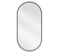 Mexen Loft miroir de salle de bain ovale 90 x 45 cm, cadre noir - 9851-090-045-000-70 25779 5905315069955