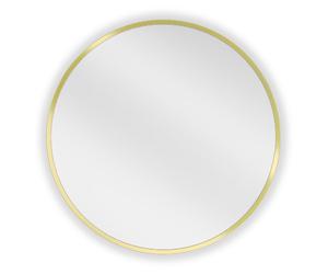 Mexen Loft miroir de salle de bain rond 30 cm, cadre doré - 9850-030-030-000-50 25735 5905315069511