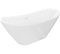 Mexen Lotos baignoire îlot 160 x 75 cm, blanche, trop-plein blanc - 52051607700-20