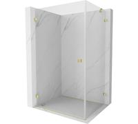 Mexen Lunar-B cabine de douche battante gauche 95 x 90 cm, transparent, or brossé - 832-095-090-55-00-L 64793 5905315456212