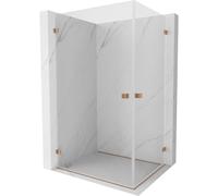 Mexen Lunar-B Duo cabine de douche pivotante 85 x 70 cm, transparent, cuivre brossé - 832-085L-070P-65-00 66756 5905315454232