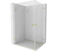 Mexen Lunar-B Duo cabine de douche pivotante 90 x 85 cm, transparent, or brossé - 832-090L-085P-55-00 66631 5905315453839