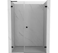 Mexen Lunar-B L porte de douche pivotante droite 135 cm, transparent, noir - 832SL-135-050-70-00-P 69638 5905315528124