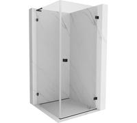 Mexen Lunar-B L cabine de douche battante droite 90 x 90 cm, transparent, noir - 832L-090-090-70-00-P 67240 5905315461643
