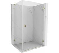 Mexen Lunar-B L cabine de douche pivotante droite 100 x 80 cm, transparent, or - 832L-100-080-50-00-P 66999 5905315460837