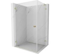 Mexen Lunar-B L cabine de douche pivotante gauche 100 x 90 cm, transparent, or - 832L-100-090-50-00-L 66844 5905315459268