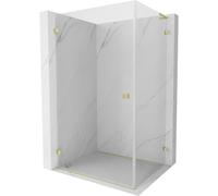 Mexen Lunar-B L cabine de douche pivotante gauche 100 x 90 cm, transparent, or brossé - 832L-100-090-55-00-L 66860 5905315459428