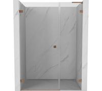 Mexen Lunar-B L porte de douche pivotante gauche 135 cm, transparent, cuivre brossé - 832SL-135-050-65-00-L 69139 5905315527042