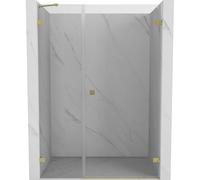 Mexen Lunar-B porte de douche pivotante droite 135 cm, transparent, or brossé - 832S-135-050-55-00-P 69546 5905315525963