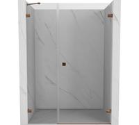 Mexen Lunar-B porte de douche pivotante droite 140 cm, transparent, or rose - 832S-140-050-60-00-P 69589 5905315526069