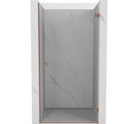 Mexen Lunar-B porte de douche pivotante droite 60 cm, transparent, cuivre brossé - 832-060-000-65-00-P 68659 5905315452351
